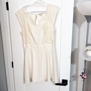 American Eagle Cream Dress Large